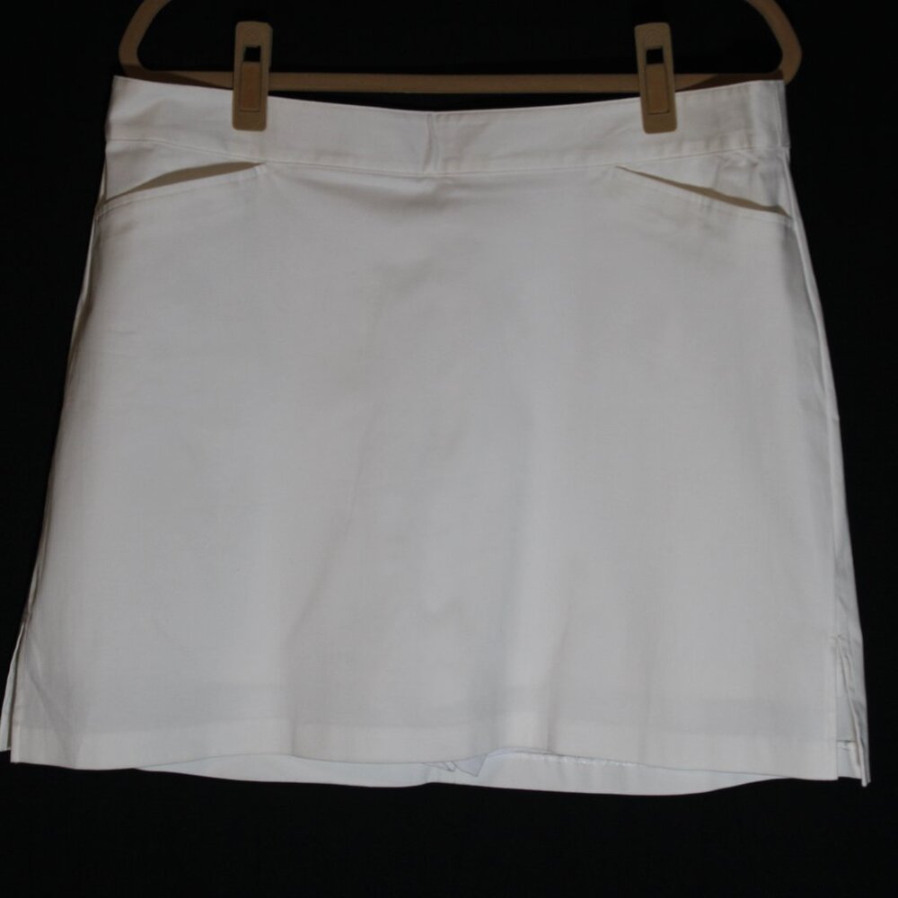 Lady Hagen White Skirt Skort Golf Size 14